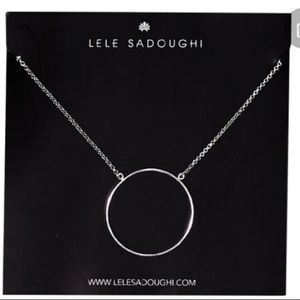 Lele sadoughi circle necklace